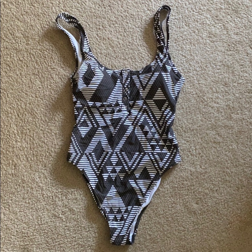 Aerie Henley One Piece Swimsuit - Long Length